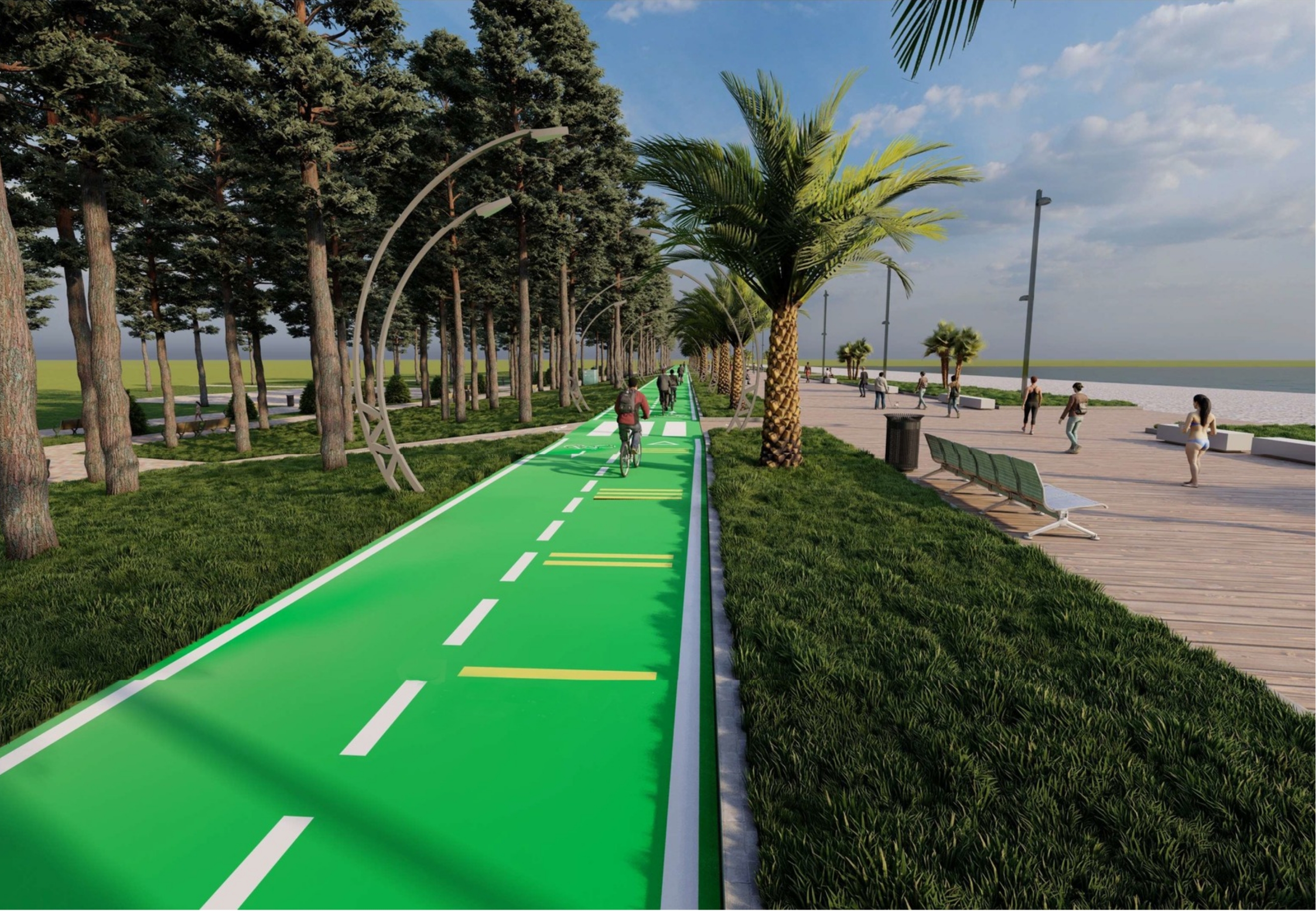 Variety of boulevard s flora - Alley of Laurels