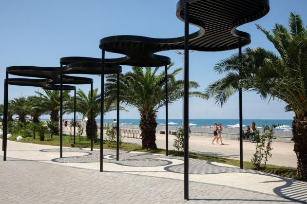 New square on Batumi Boulevard