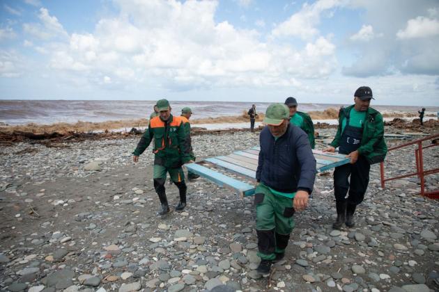 Storm relief works